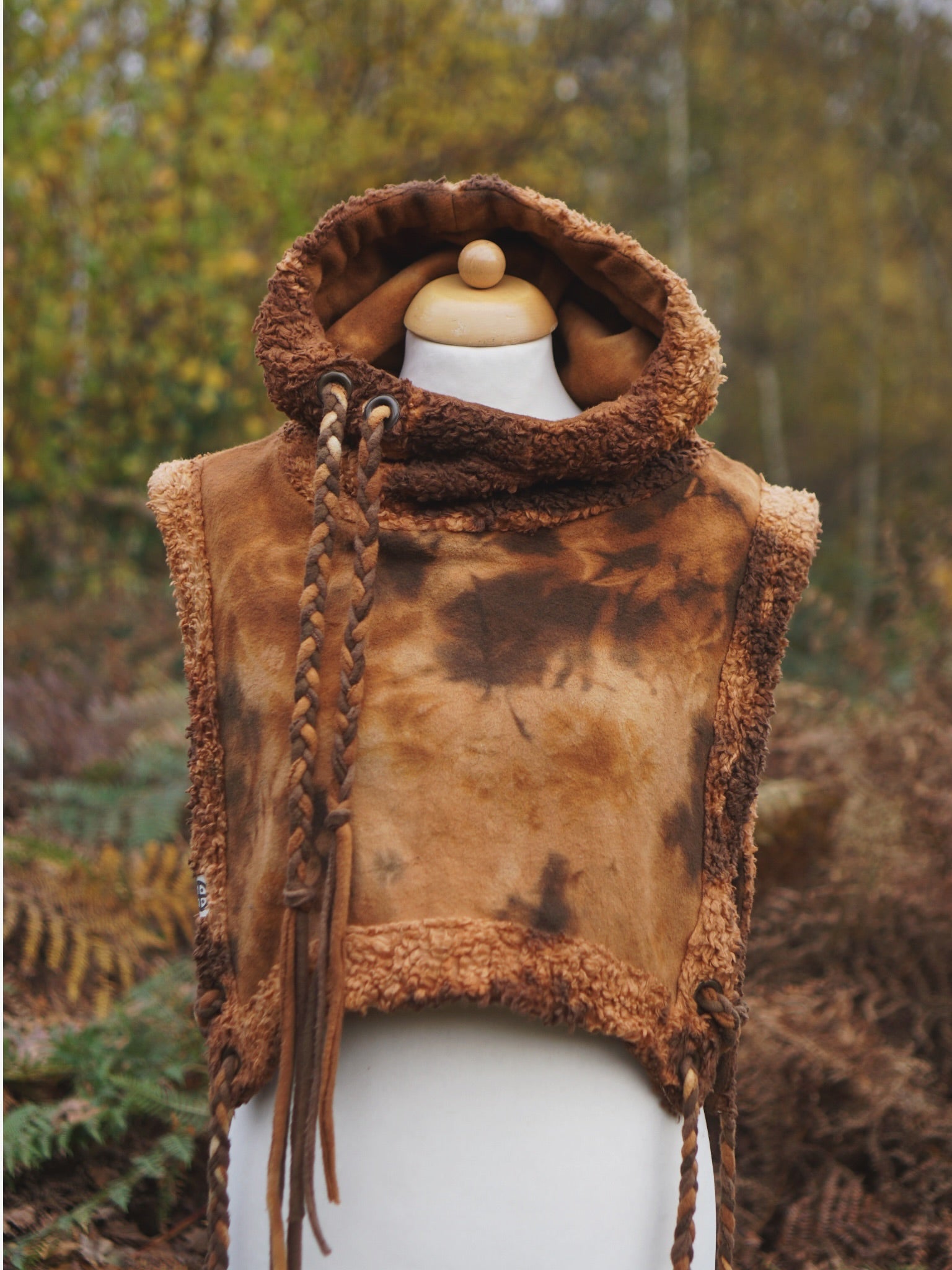 Hoodie Vest - Golden Brown