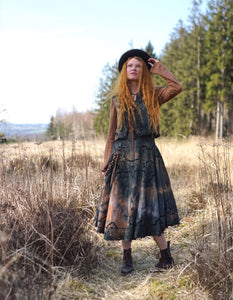 Cotten Lace Set - Black / Warm Brown