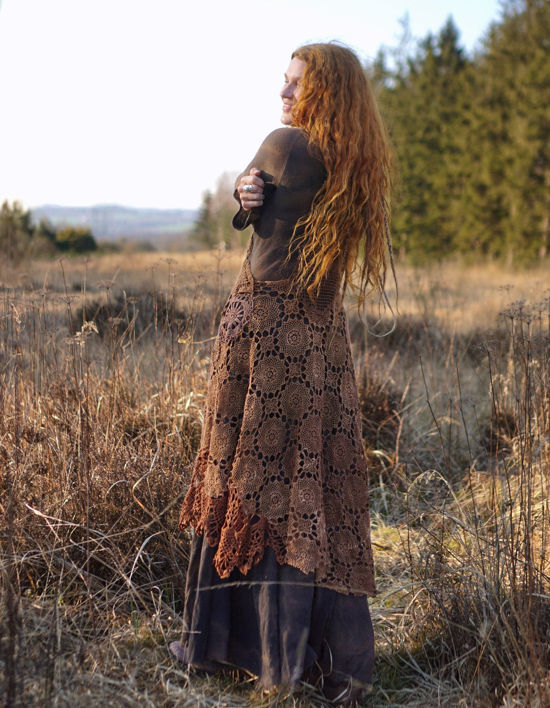 Crochet Patchwork Dress  -  Forestfloor