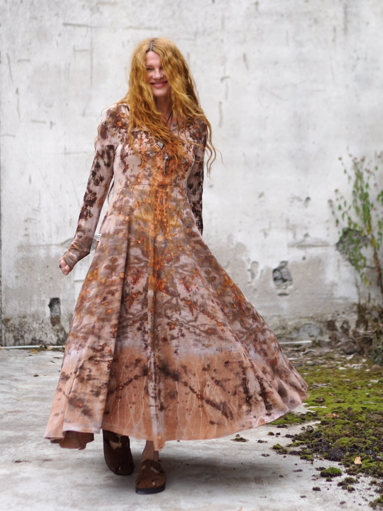Natural Habitat Cozy Maxi Dress - Copper Flakes Clay