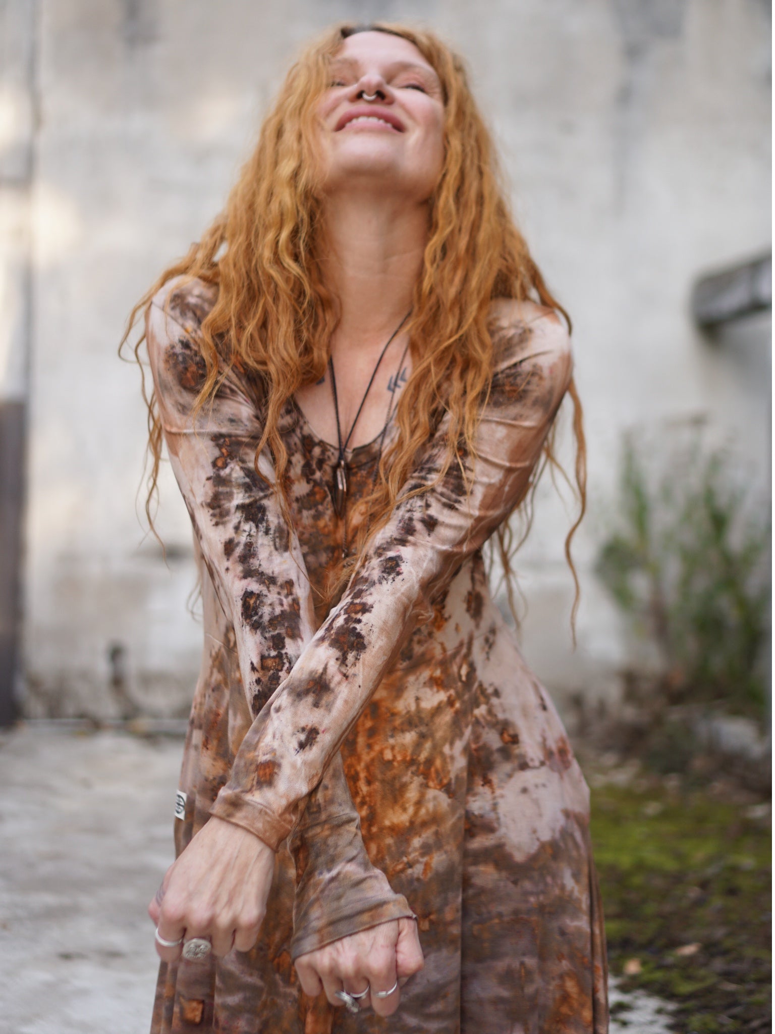 Natural Habitat Cozy Maxi Dress - Copper Flakes Clay