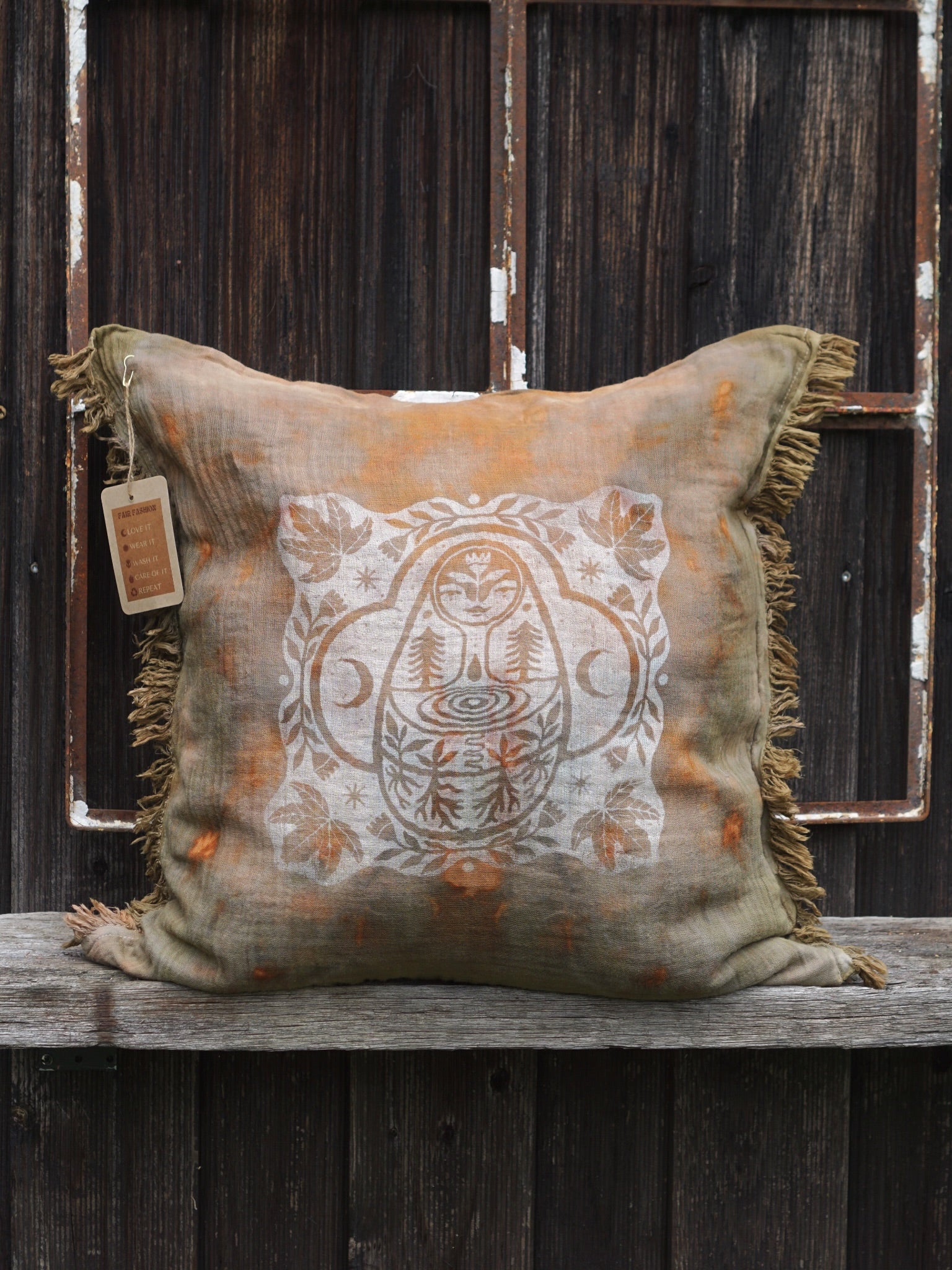 Cushion Cover KEEPER OF THE WOODS - Copper Flakes Mineral