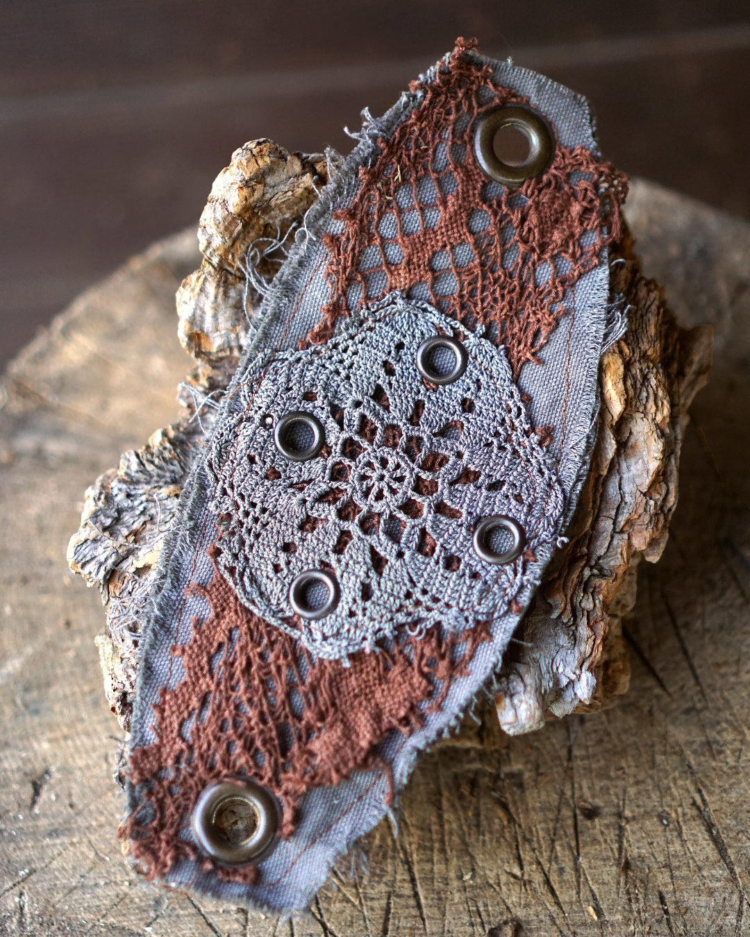 Belt Buckle - Grey / Rust