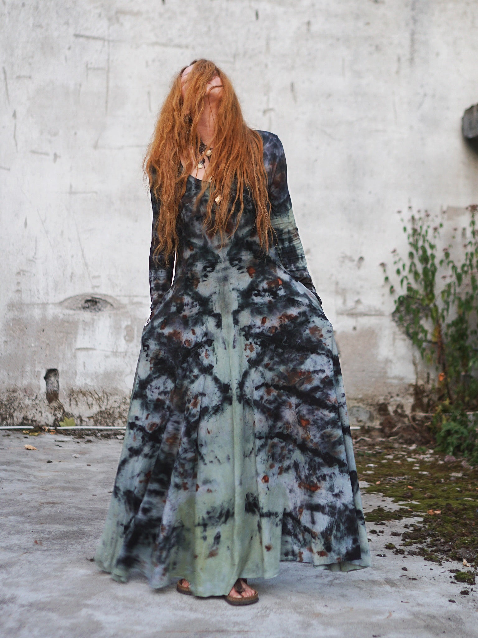 Natural Habitat Cozy Maxi Dress - Copper Flakes …