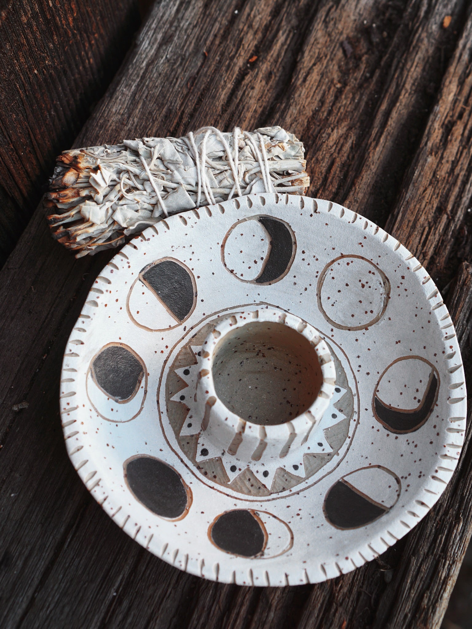 Smudge Holder -  Moonphase