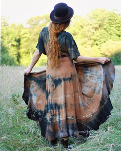 Wrap Dress   - Black Soil