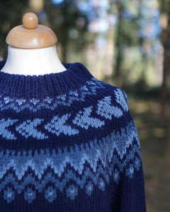 Iceland Knit  Sweater - Navy