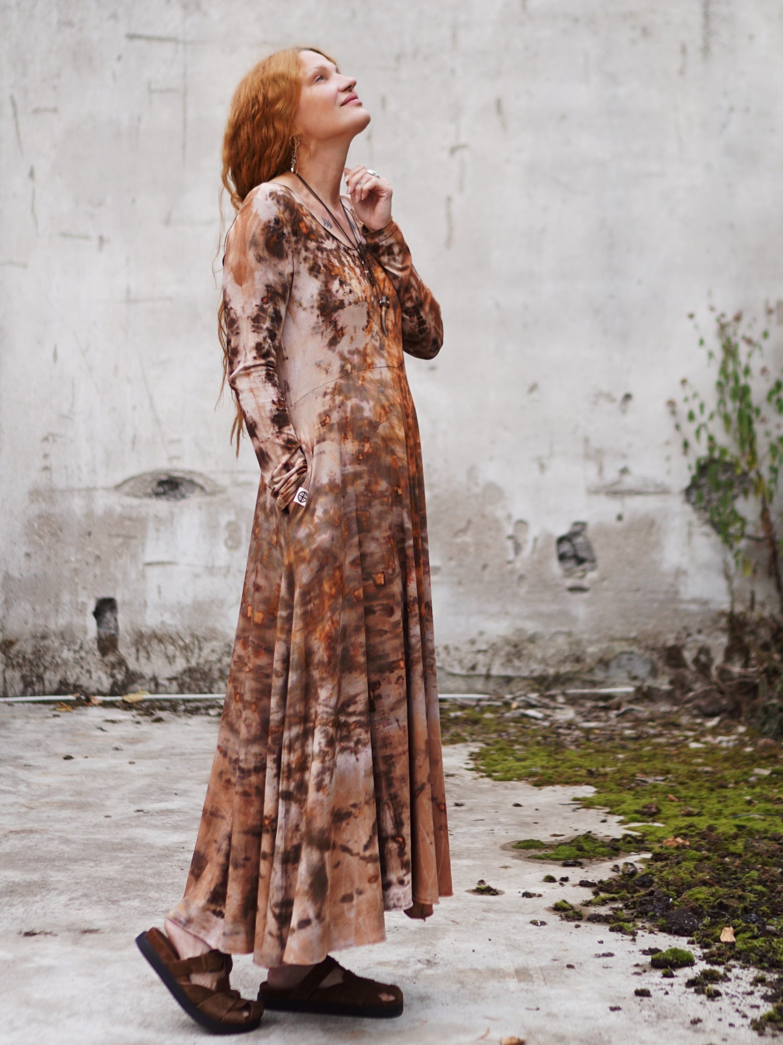 Natural Habitat Cozy Maxi Dress - Copper Flakes Clay