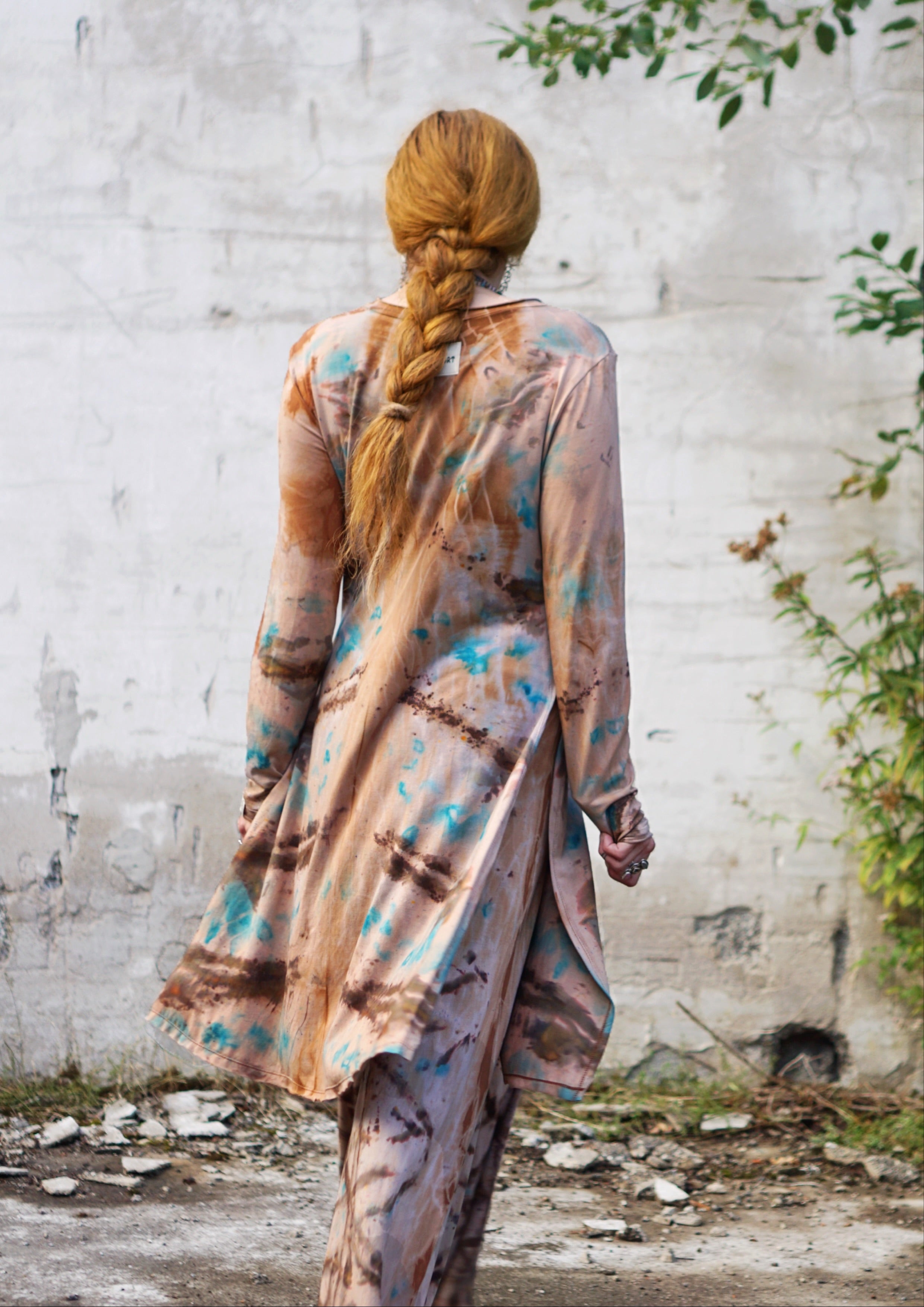 Natural Habitat Oversized Tunic  - Clay Turquoise