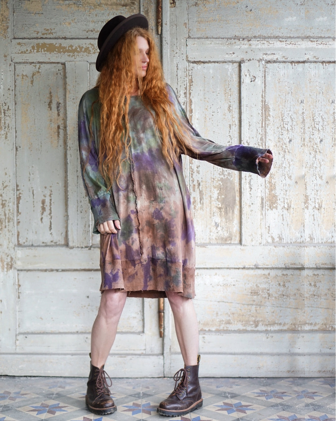 Cozy Oversize Dress - Purple / Forestwhispering