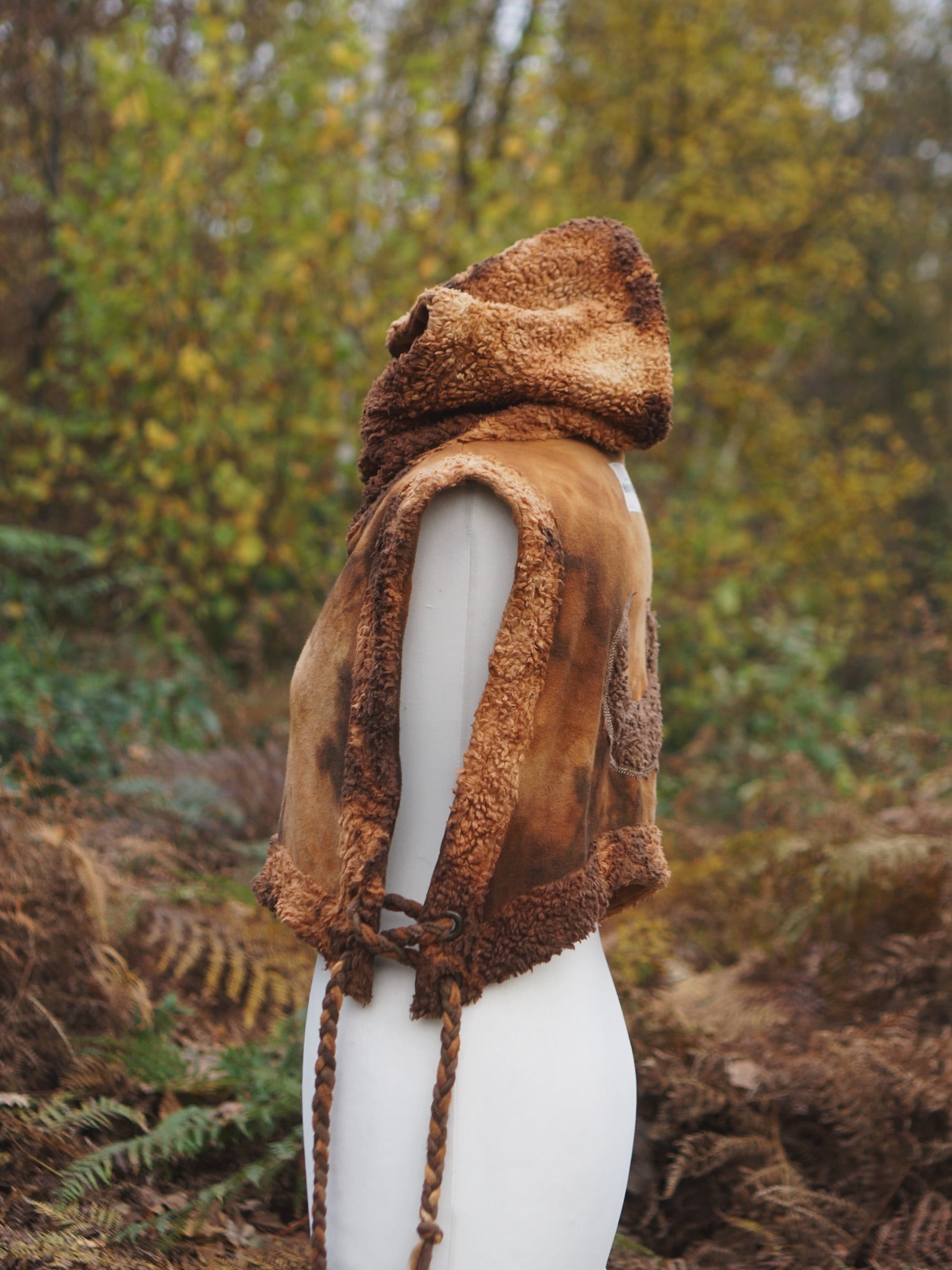 Hoodie Vest - Golden Brown