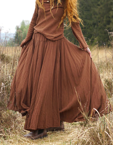 Maxi Skirt - Warm Brown