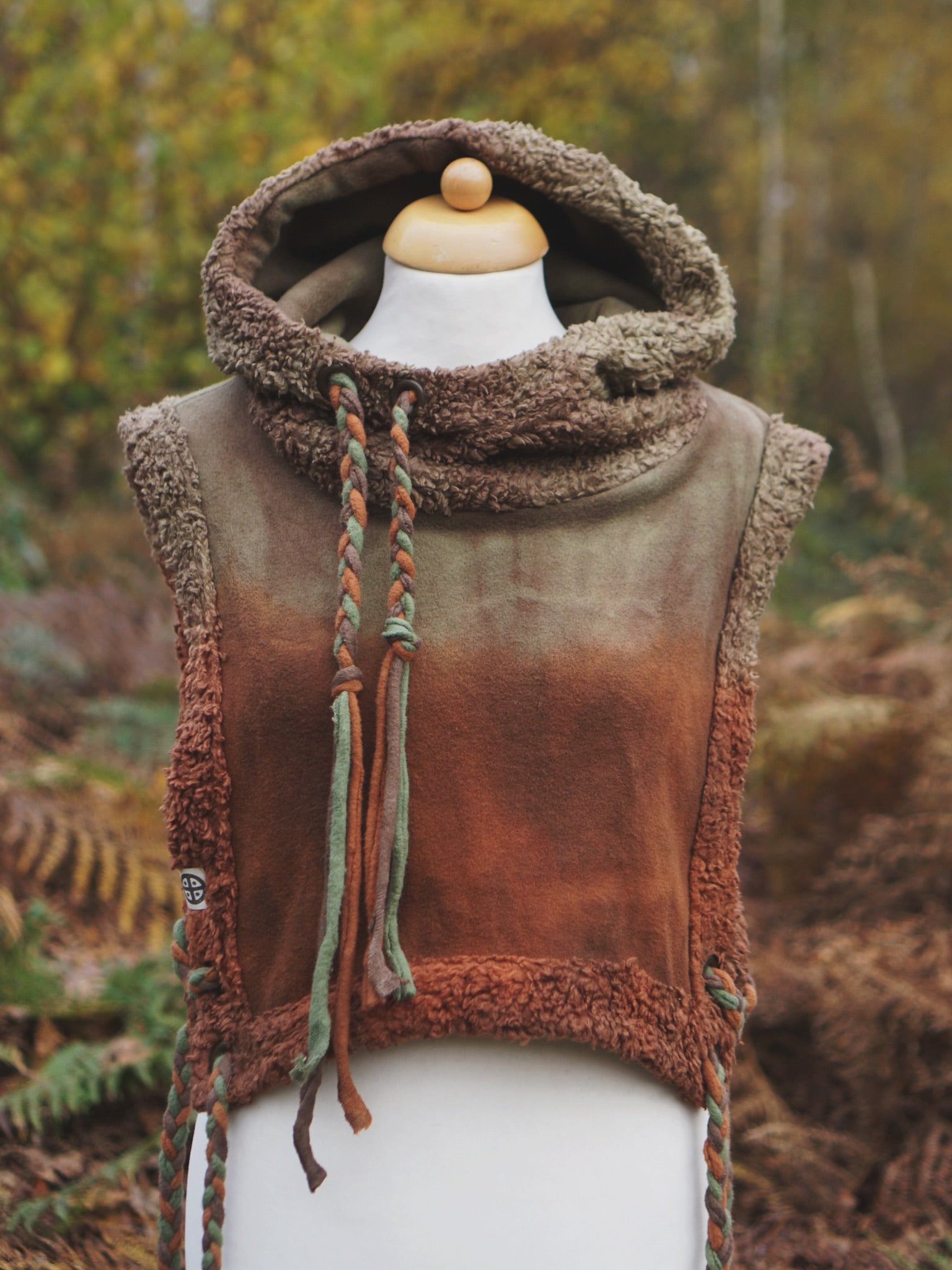 Hoodie Vest - Dragon Blood Vintage Jade