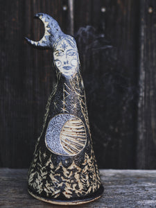 Moon Sister Incense Burner - Black
