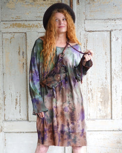 Cozy Oversize Dress - Purple / Forestwhispering