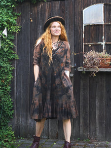 Natural Habitat Summer Dress -  Copper Flakes Black Soil