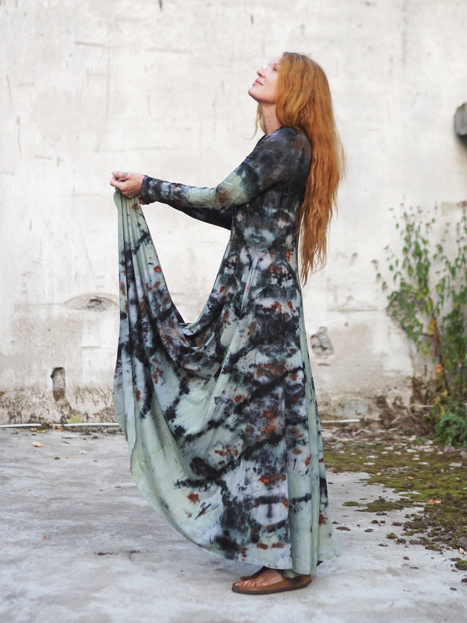 Natural Habitat Cozy Maxi Dress - Copper Flakes …