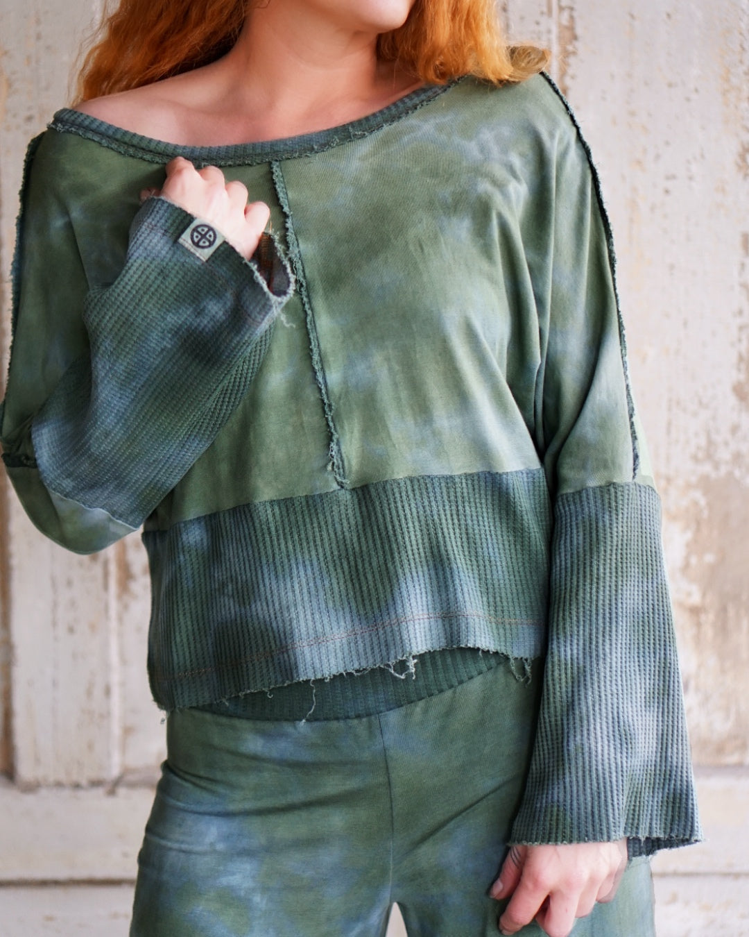 Cozy Oversize Top  - Sea Green