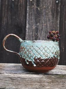 Big Magic Dragon Mug -Mint Copper