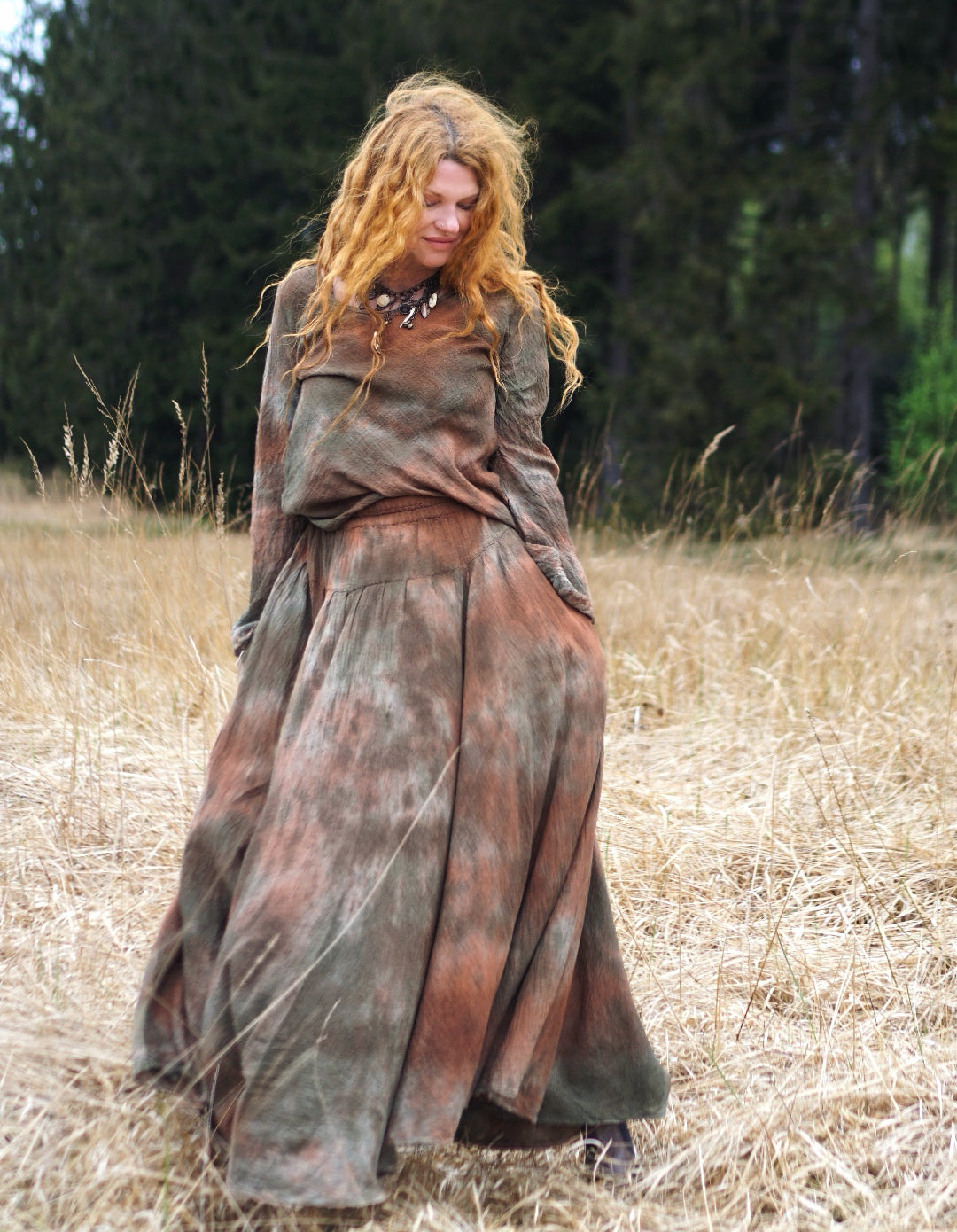 Maxi Skirt MTO - Fallen Leafs  (Sample Picture)