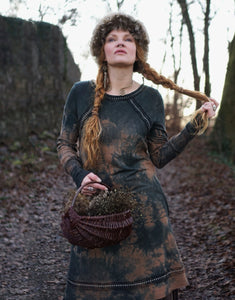 Hemp Winter Dress/Tunic - Black Soil