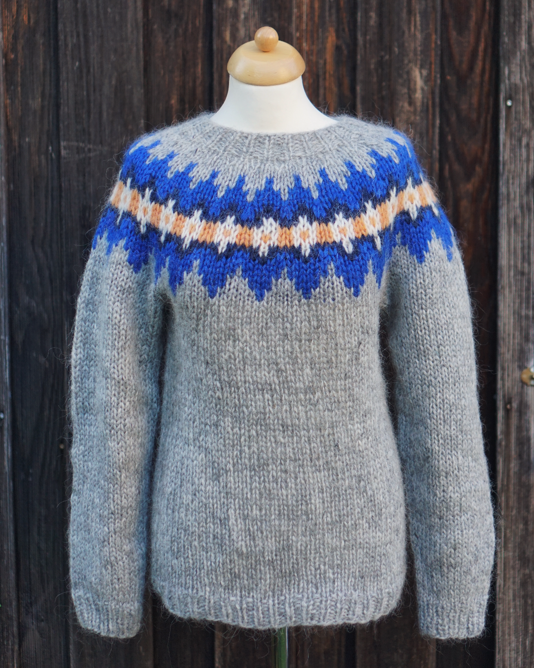 Iceland Knit Sweater - Light Grey