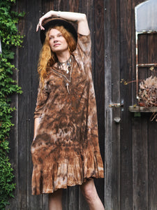 Natural Habitat Summer Dress -  Copper Flakes Clay