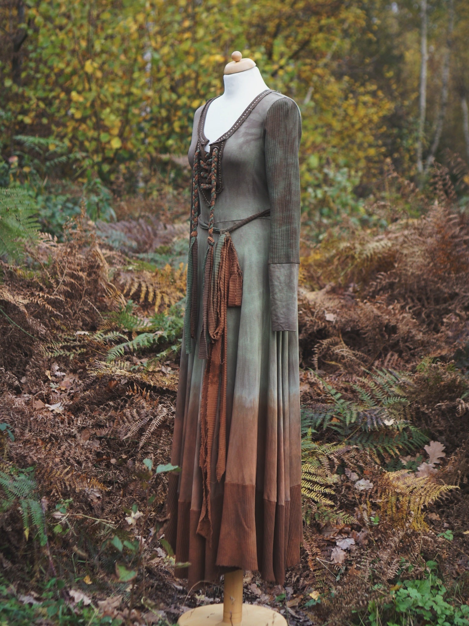 Ella  Maxi Dress - Vintage Jade / Dragon Blood