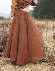 Maxi Skirt - Warm Brown
