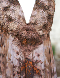 Kali Maxi Dress Natural Habitat - Copper Flakes Clay