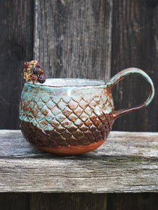 Big Magic Dragon Mug -Mint Copper