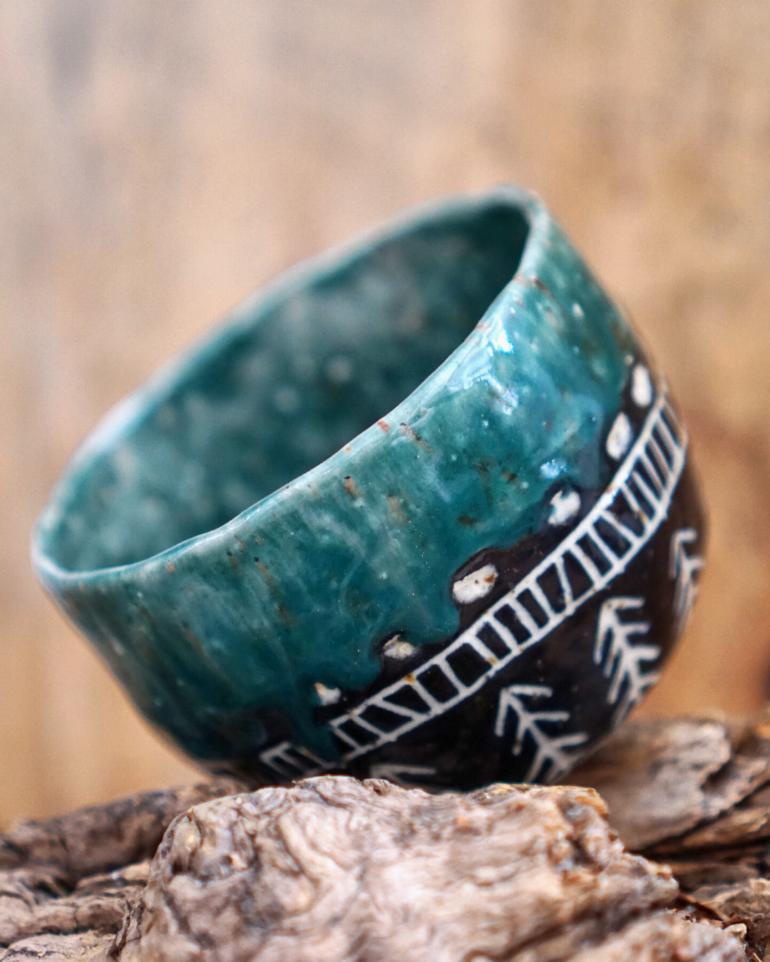 Cocoa Ceremony Woodland Mug -Green