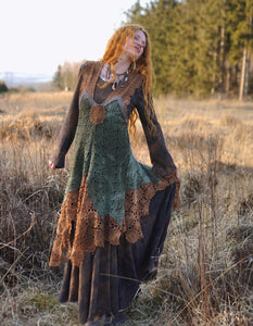 Crochet Patchwork Dress  -  Spring Vibe