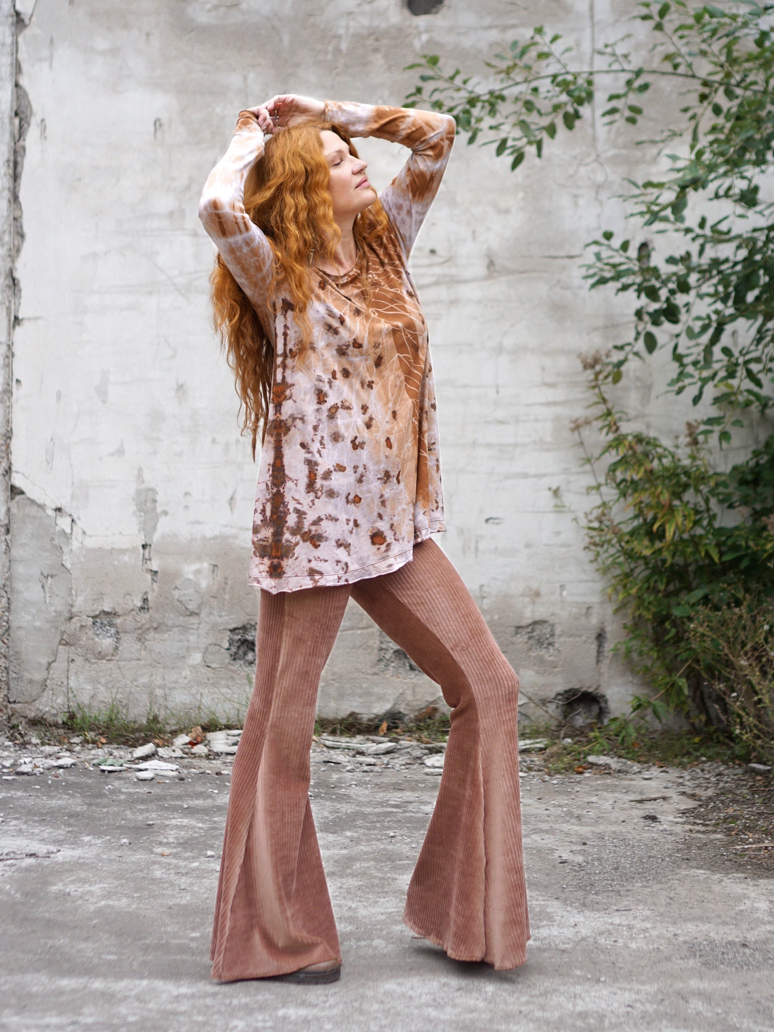 Cozy Long Sleeve  - Copper Flakes Clay