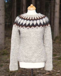 Iceland Knit  Sweater -  Natural