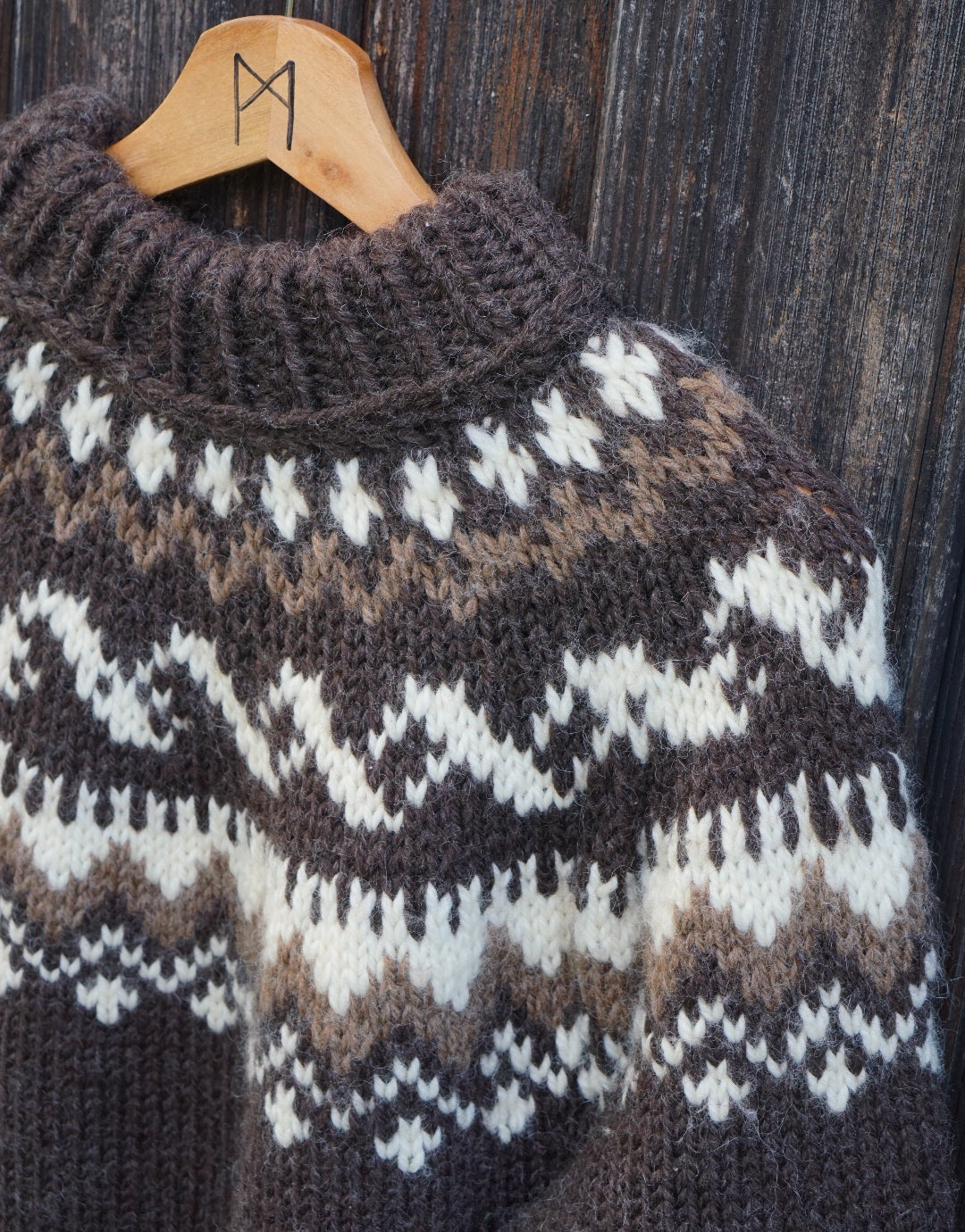 Iceland Knit  Sweater -  Brown Shades