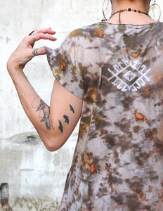 Natural Habitat Midi Relaxed Dress - Copper Flakes/Clay