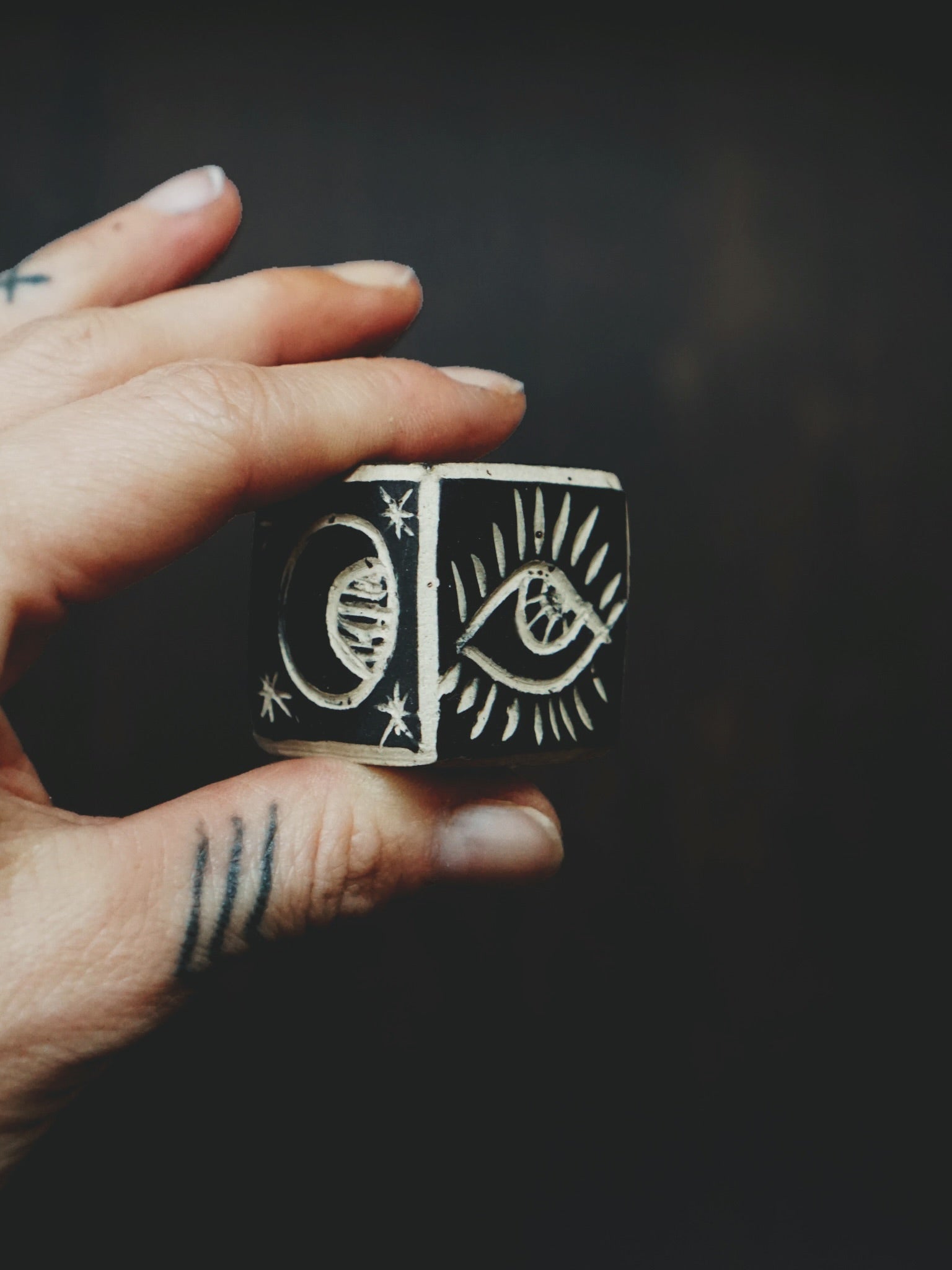 Magic Matchbox and Storage Candleholder - Black