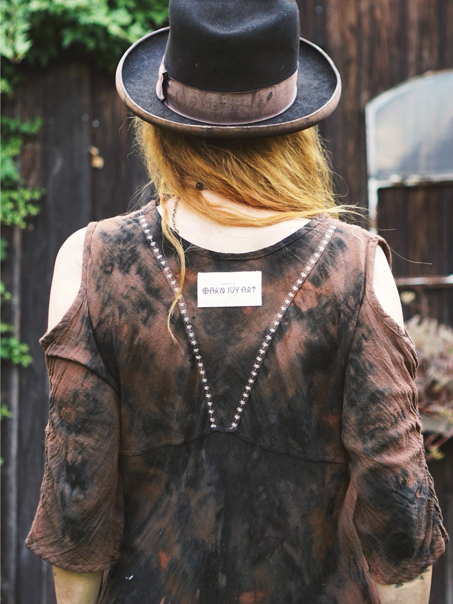 Natural Habitat Summer Dress -  Copper Flakes Black Soil