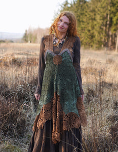 Crochet Patchwork Dress  -  Spring Vibe