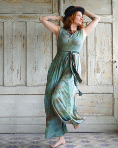 Bamboo Jersey Jumpsuit  - Forest Whispering