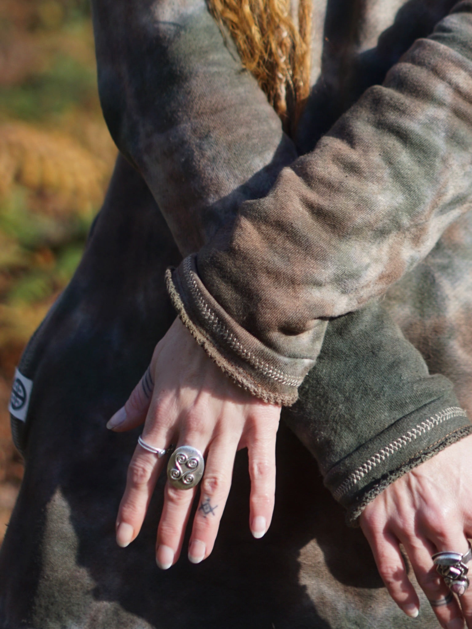 Moon Hemp Long Hoodie - Autumn Fern