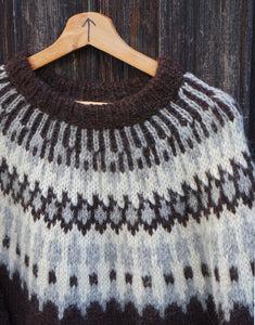 Iceland Knit  Sweater -  Brown Shades