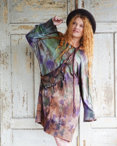 Cozy Oversize Dress - Purple / Forestwhispering