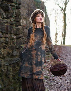 Hemp Winter Dress/Tunic - Black Soil