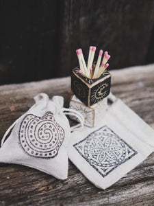 Magic Matchbox Lighter and Storage Candleholder - White