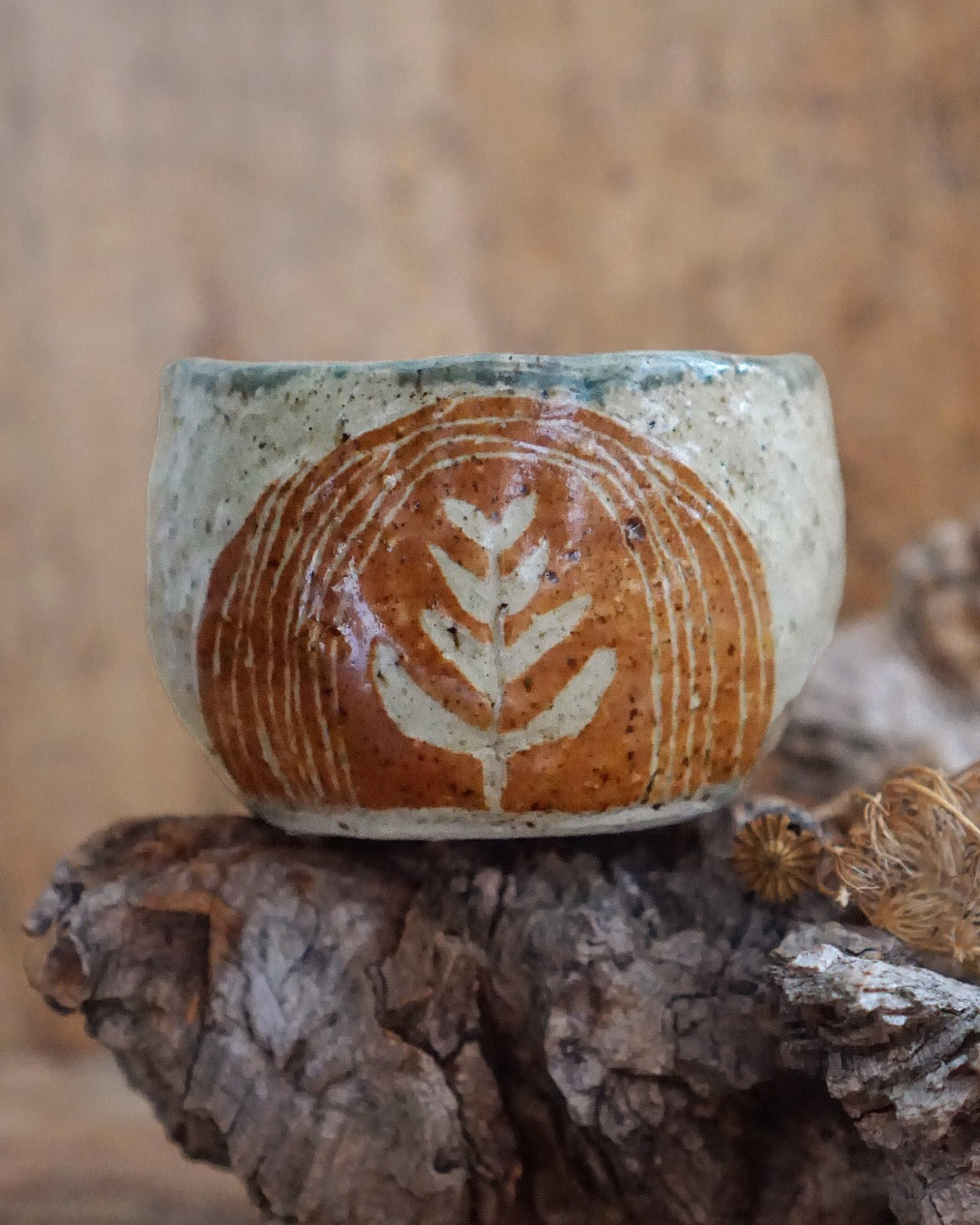 Cocoa Ceremony Mug - Rust/Green