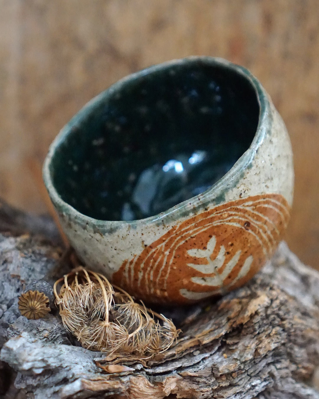 Cocoa Ceremony Mug - Rust/Green