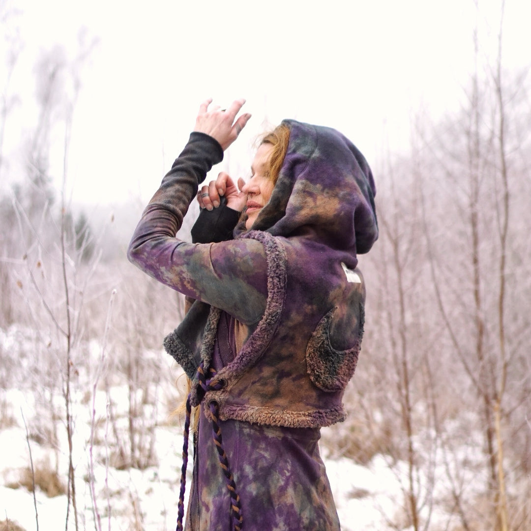 Hoodie Vest - Vintage Jade