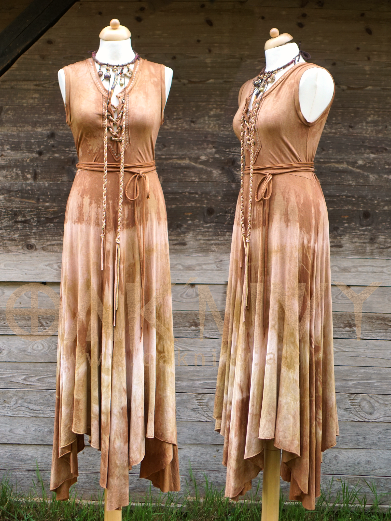 Ella Maxi Dress - Dusty Terracotta / Creme